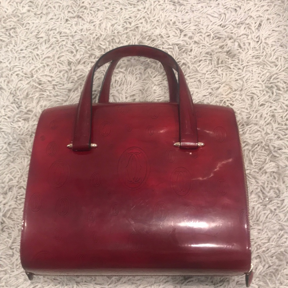 Red handbag - Picture 4 of 4